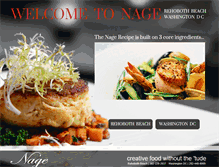 Tablet Screenshot of nagerestaurant.com